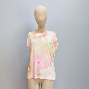 Ted Baker Floral Pink and White Watercolor t-shirt - Ted Size 2